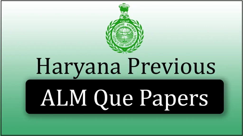 Haryana ALM Question Paper 2021 pdf