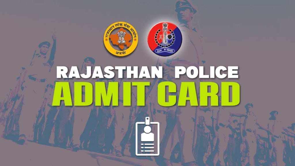 Rajasthan Police Admit Card