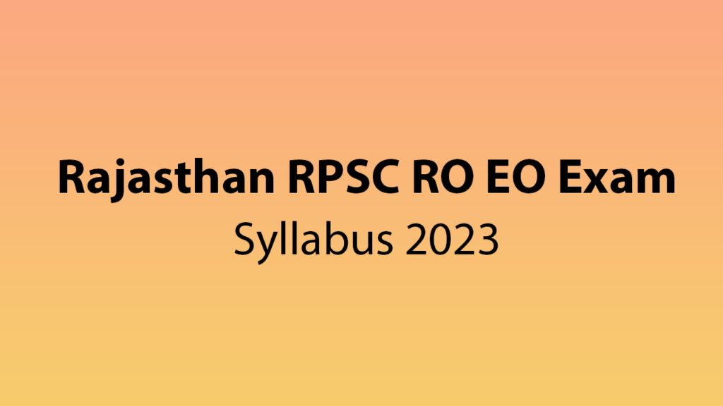 rpsc-ro-syllabus