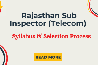 Rajasthan Sub Inspector (Telecom) Syllabus & Selection Process