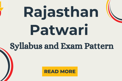 Rajasthan Patwari Syllabus and Exam Pattern