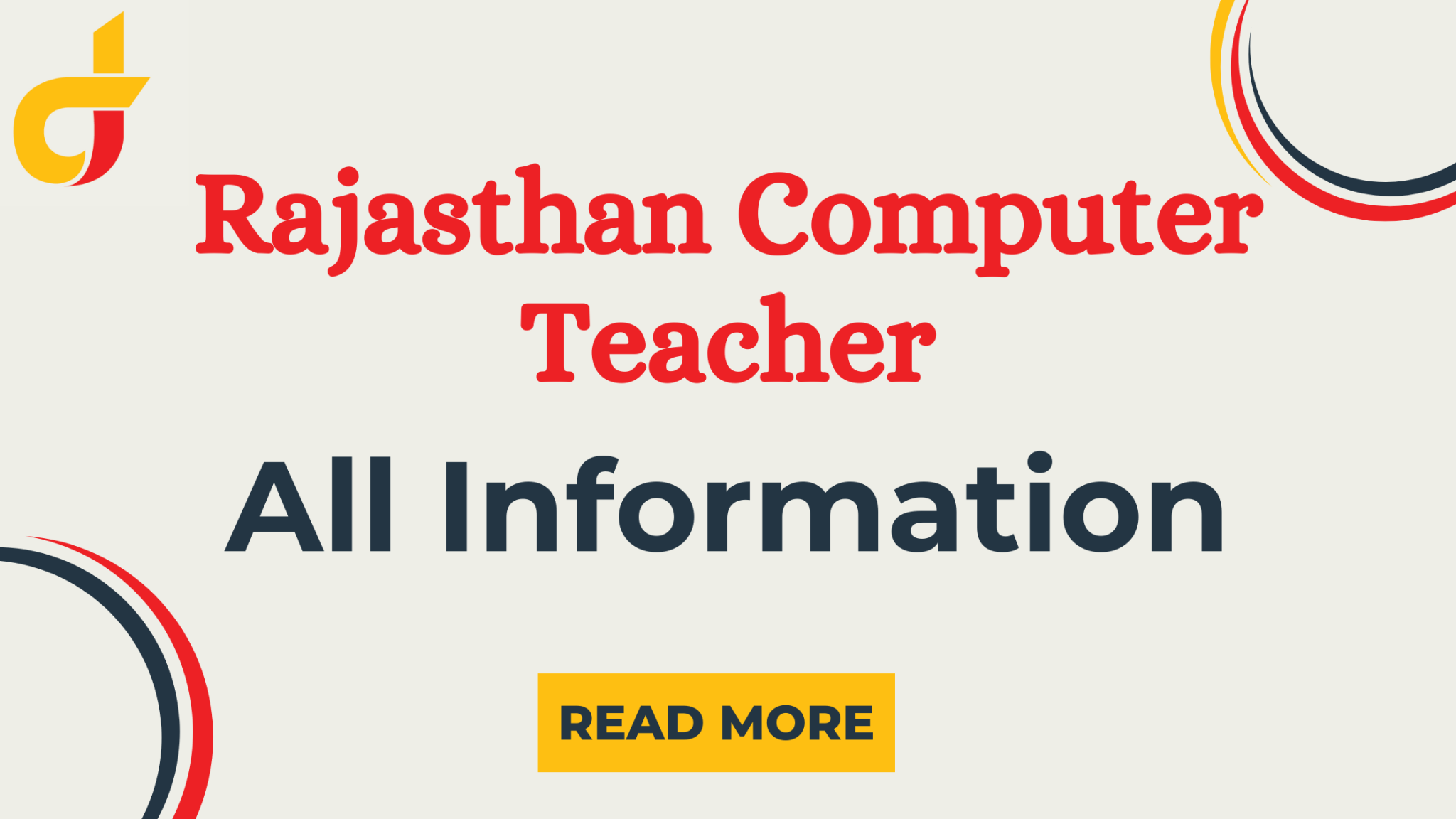 Rajasthan Computer Teacher