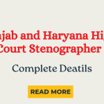 Punjab and Haryana High Court Stenographer