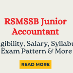 RSMSSB Junior Accountant