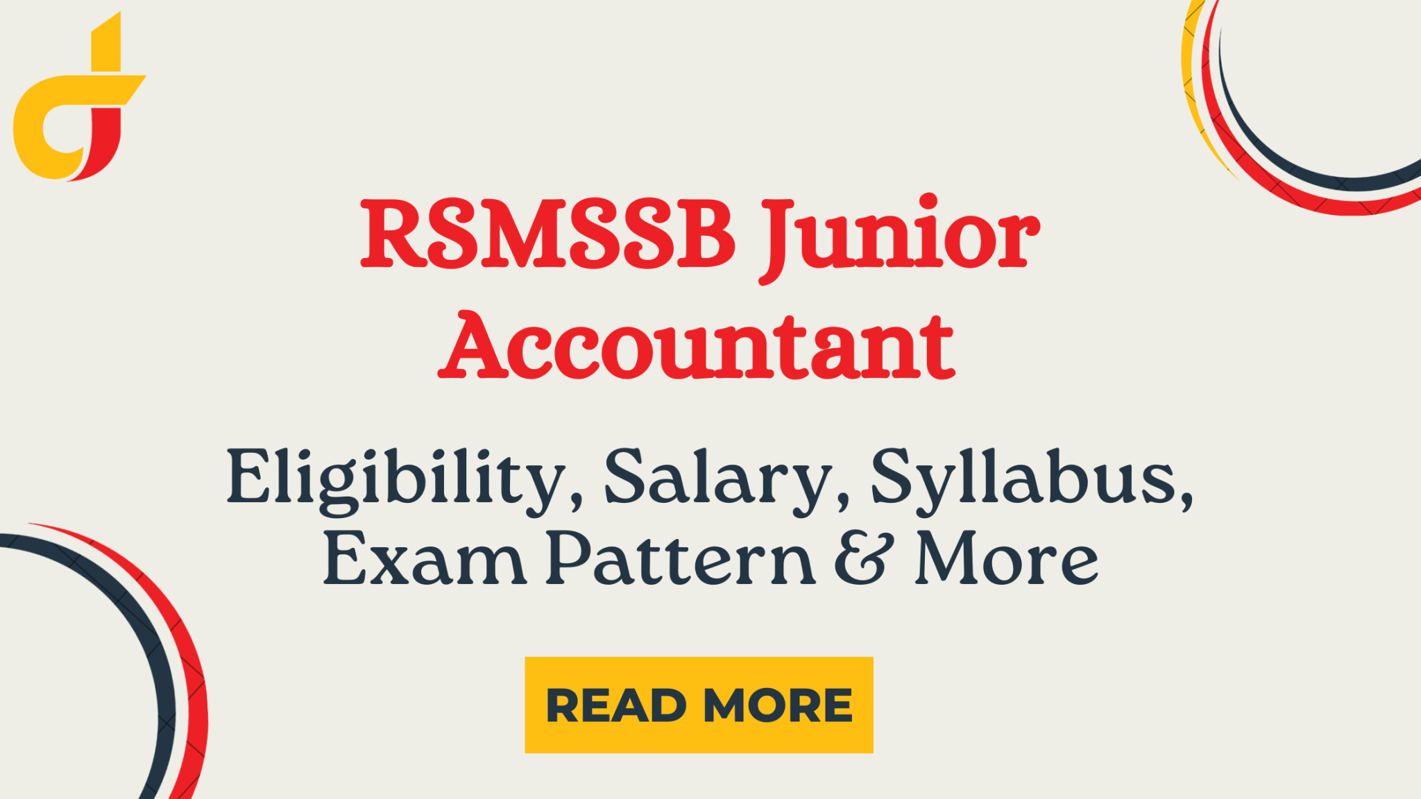 RSMSSB Junior Accountant