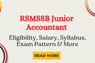 RSMSSB Junior Accountant