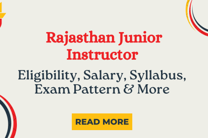 Rajasthan Junior Instructor