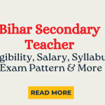 बिहार Secondary शिक्षक